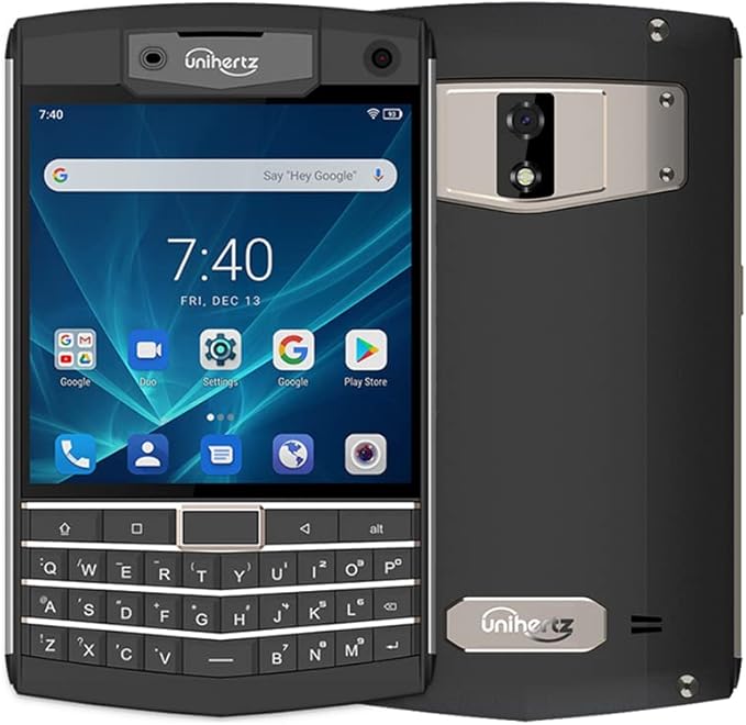 Unihertz Titan 6GB+128GB, Rugged QWERTY Smartphone, Android 10 Unlocked Smart Phone, Black (Support T-Mobile & Verizon only)