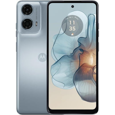 Motorola Moto G24 Power Dual SIM | 2024 | 8+256GB | GSM Unlocked Smartphone | 6.56" 90Hz IPS LCD Display | 50MP Camera | Li-Po 6000 mAh Battery | International Model | Case Included - (Glacier Blue)