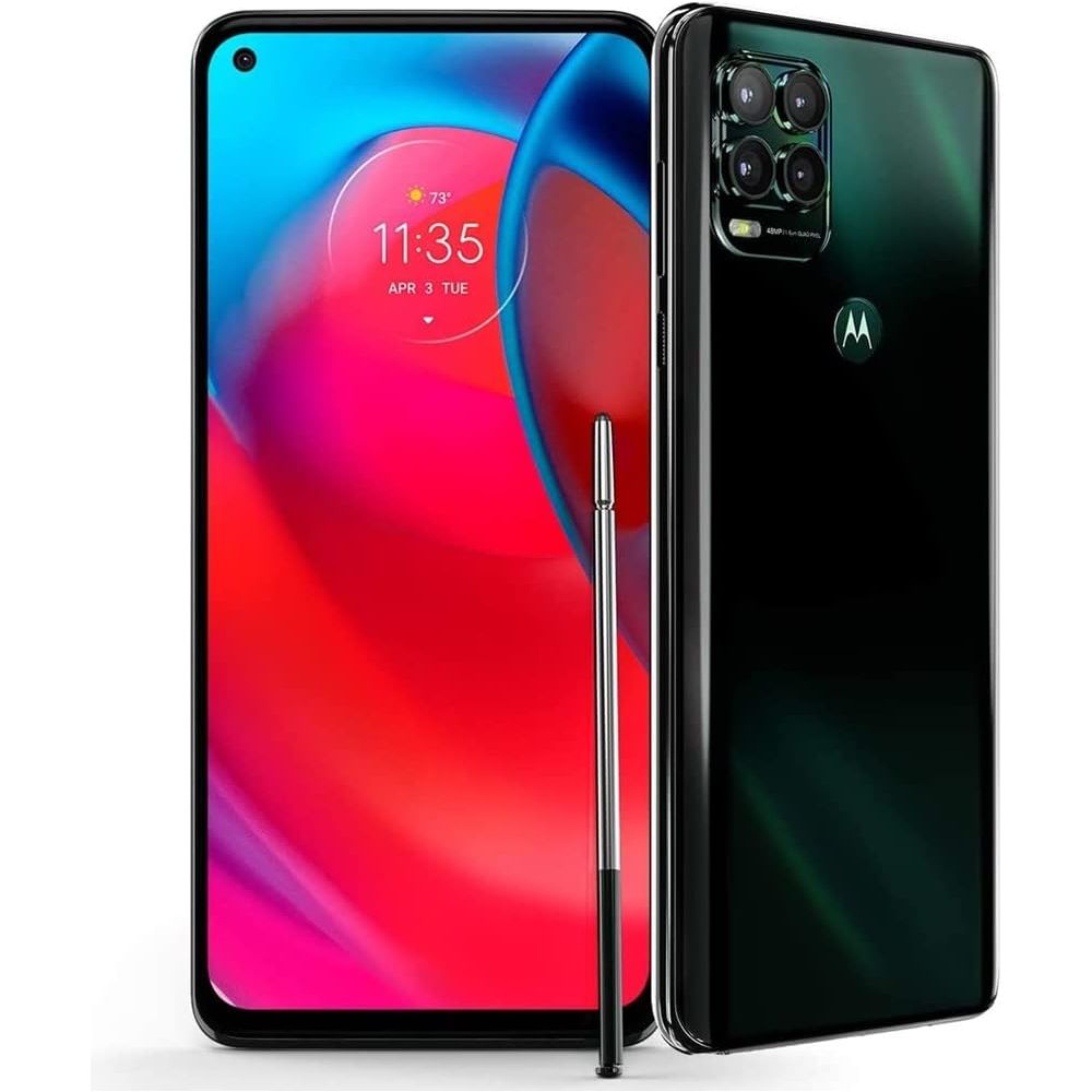 Motorola Moto G Stylus 5G | 2021 | 2-Day Battery | Unlocked | Made for US 4/128GB | 48MP Camera | Cosmic Emerald
