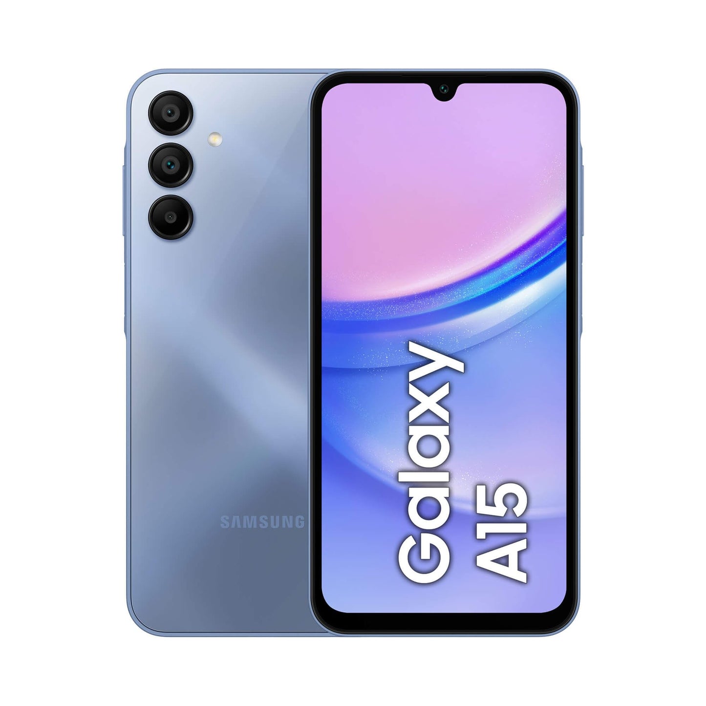 Samsung Galaxy A15 4G LTE (128GB + 6GB) Unlocked (T-Mobile Mint Tello & Global) SM-A156M/DSN Dual Sim Warranty Latin America 6.5" 50MP Triple + (15W Wall USB) (Blue Black)