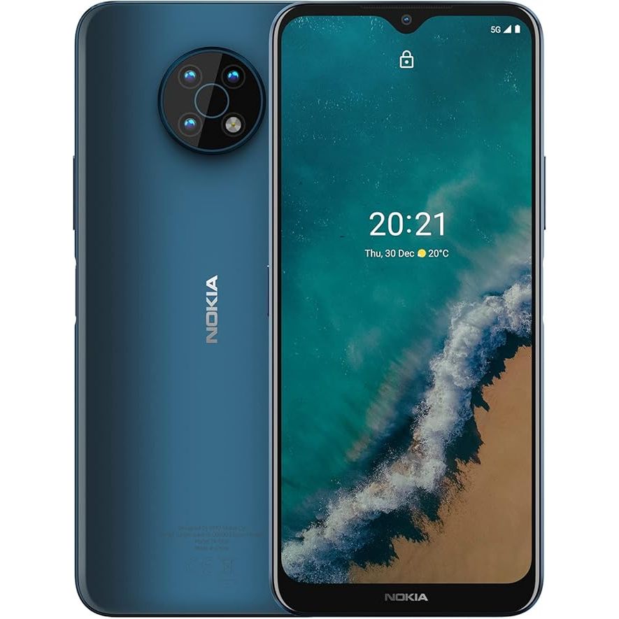 Nokia G50 5G | Android 11 | Unlocked Smartphone | US Version | 4/128GB | 6.82-Inch Screen | 48MP Triple Camera | Ocean Blue