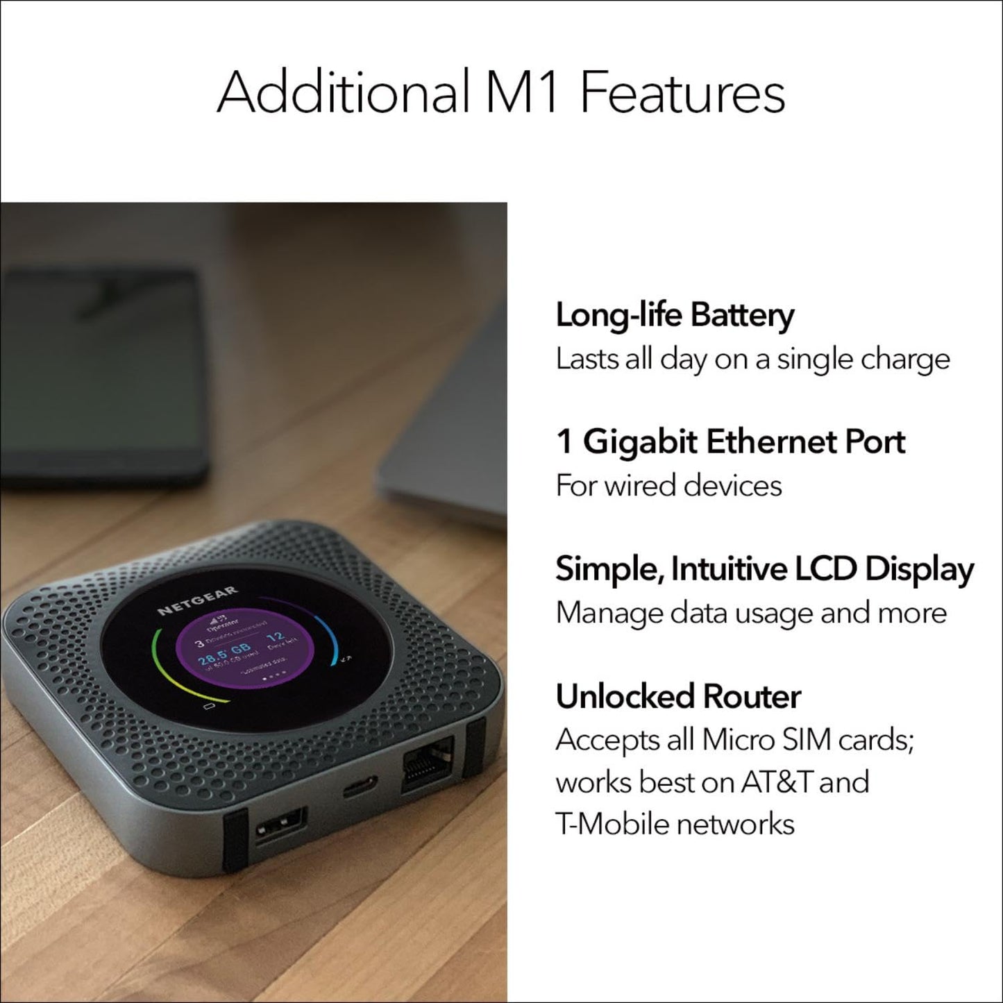 Netgear Nighthawk M1 Mobile Router Mobile Hotspot Unlocked BRAND NEW!