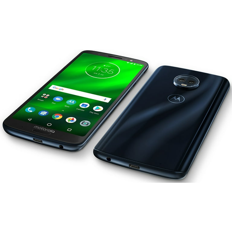 Moto G6 64 GB Unlocked (AT&T-Unlocked-T-Mobile-Verizon Unlocked) Deep Indigo