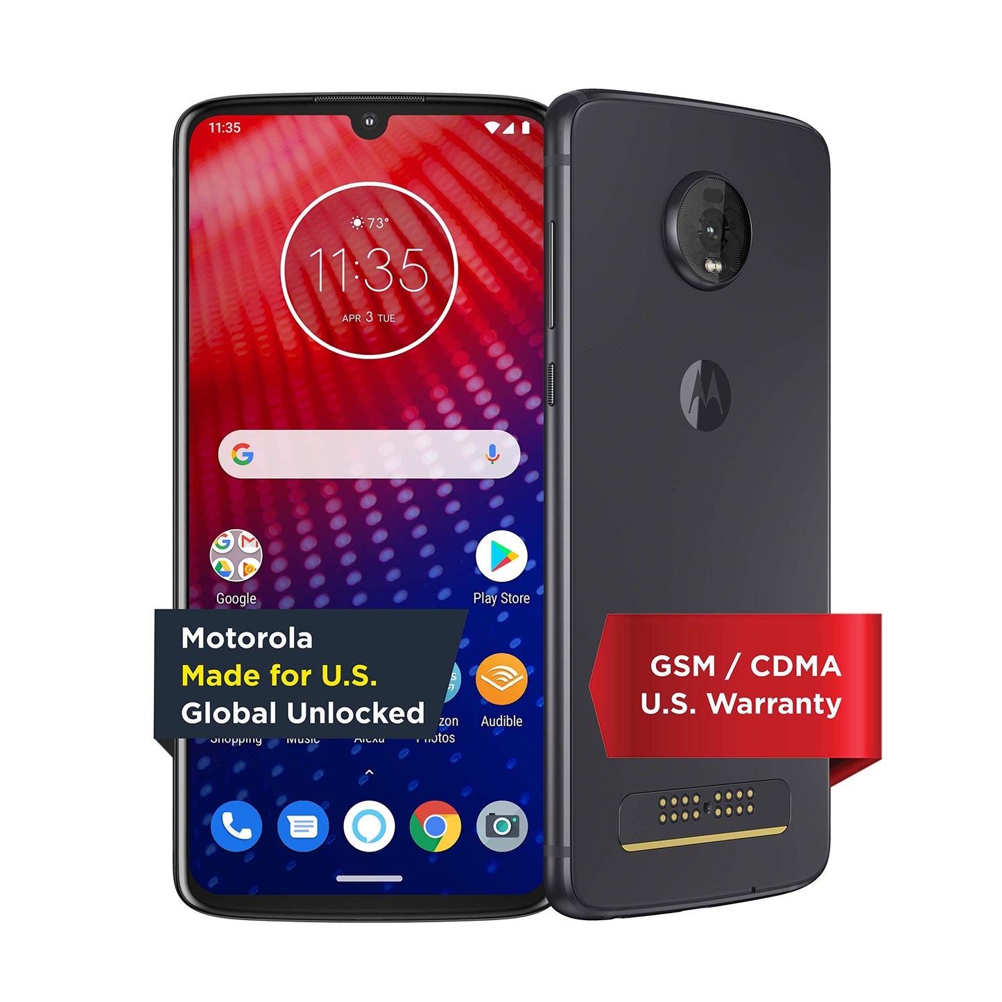 Moto Z4 with Alexa Hands-Free (Moto 360 Camera Included)