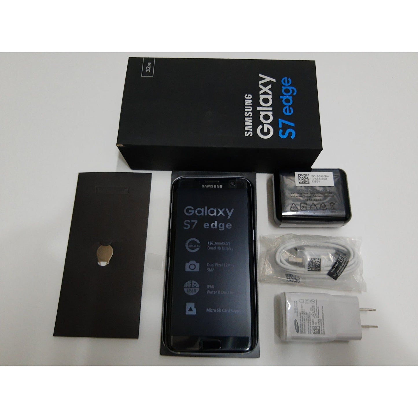 Samsung Galaxy S7 edge - 32 GB - Black Onyx G935V