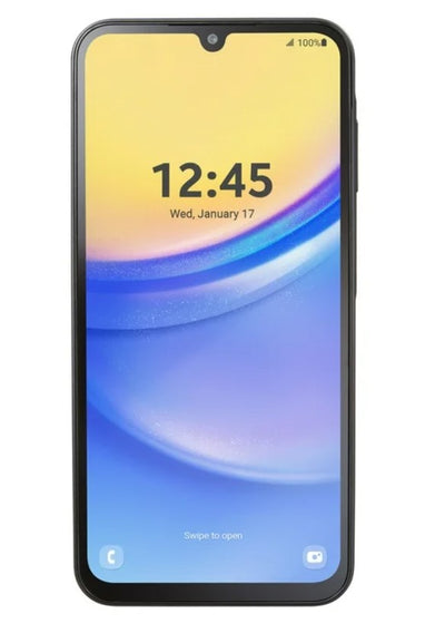 Total by Verizon Samsung Galaxy A15, 128GB, Black - Prepaid Smartphone