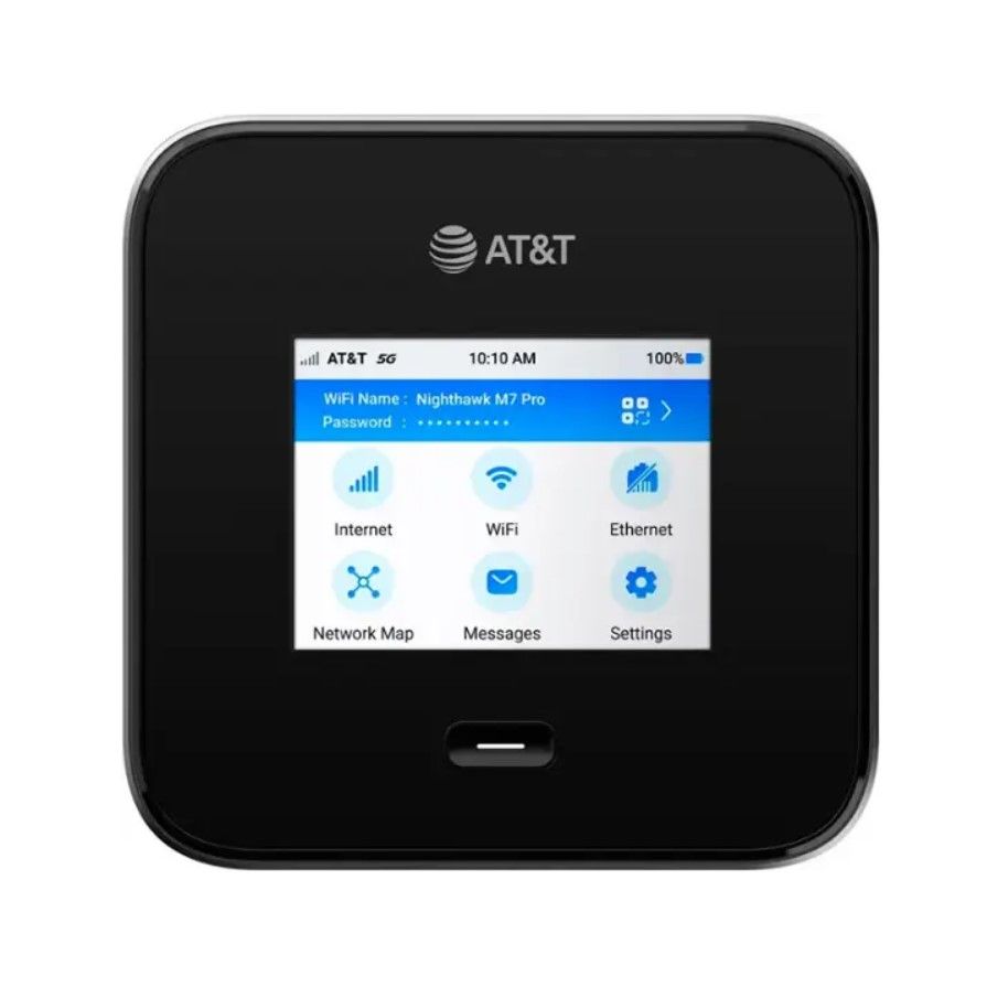 NETGEAR - Nighthawk M7 Pro WIFI 7 Mobile Hotspot - Black (AT&T)