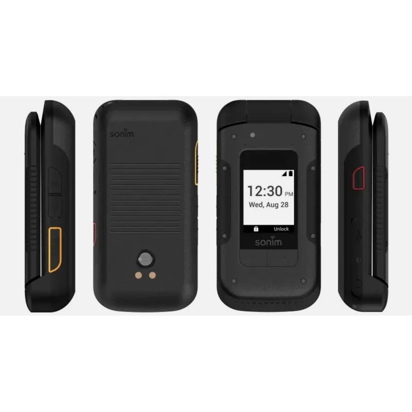 Sonim XP3 Plus 5G X320 Unlocked Ultra Rugged Flip Phone - Black