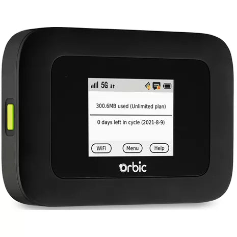 Orbic Speed 5G & 4G UW Mobile Data Hotspot R500L Locked to Verizon Only - Black