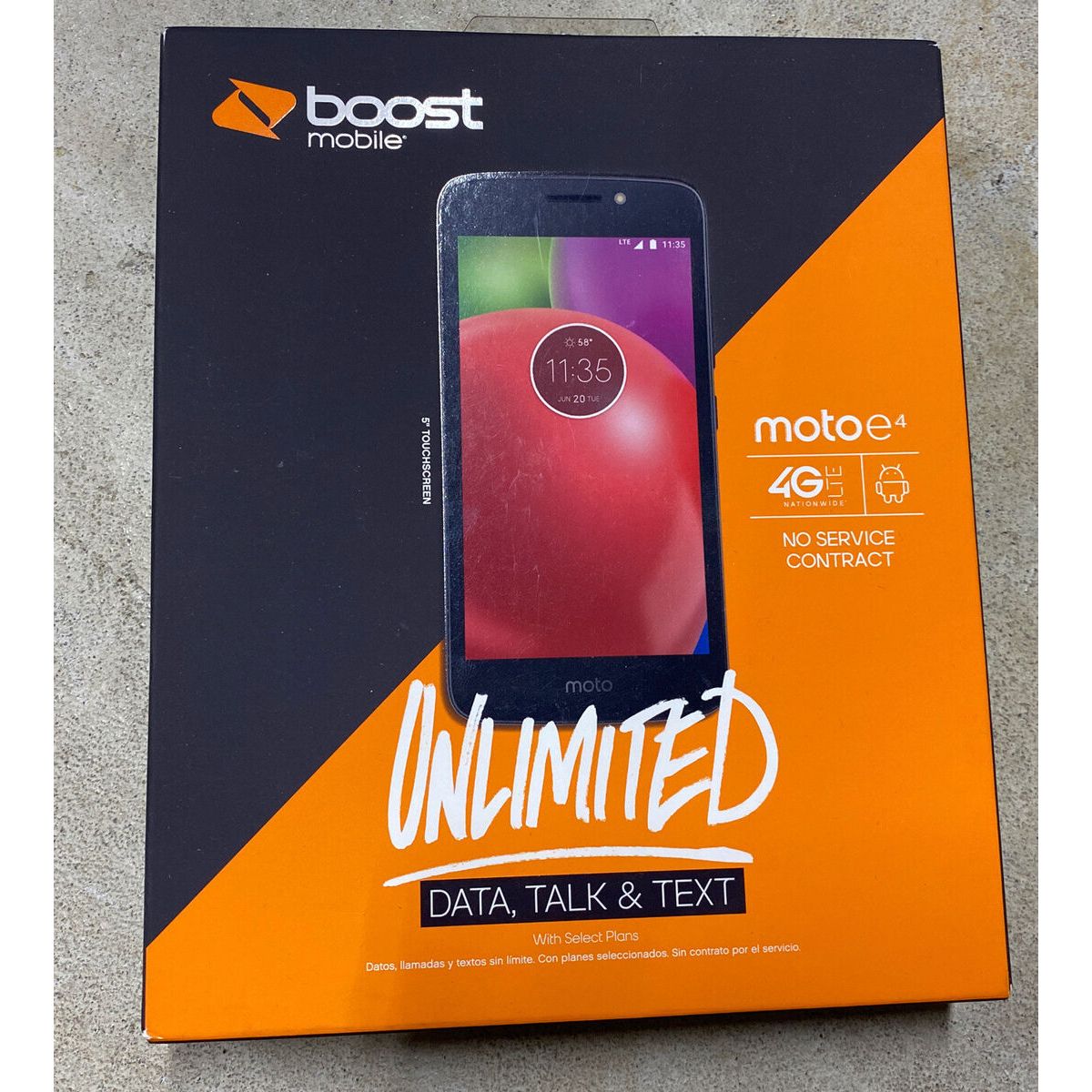Boost Mobile Motorola Moto E LTE Pre-Paid mobile Cell-Phone