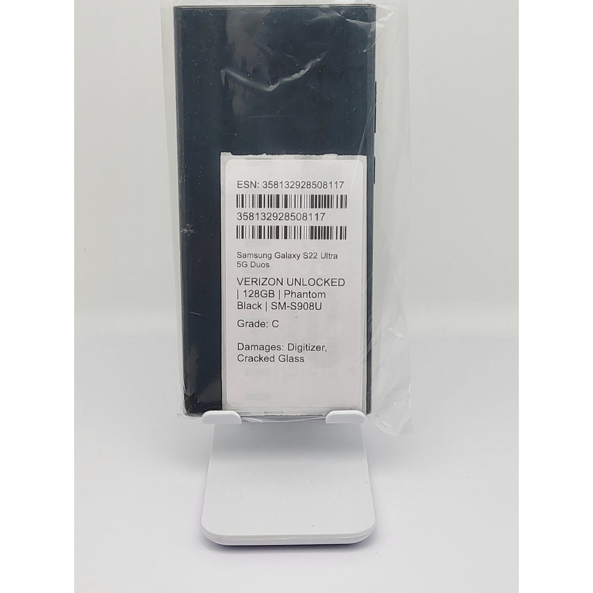 Samsung Galaxy S22 Ultra - 128GB - BLACK - Verizon Unlocked