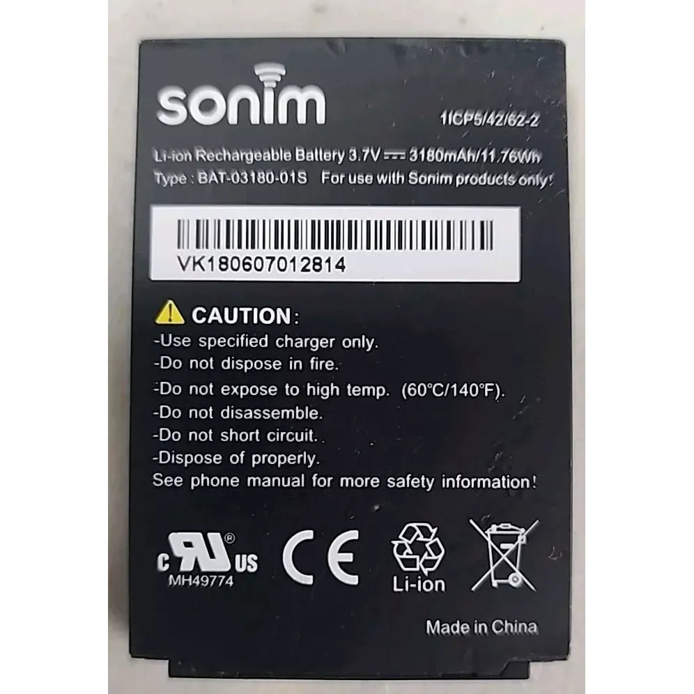 Sonim BAT-03180-01S Battery 3180mAh 3.7V for Sonim XP5, XP5s, XP6