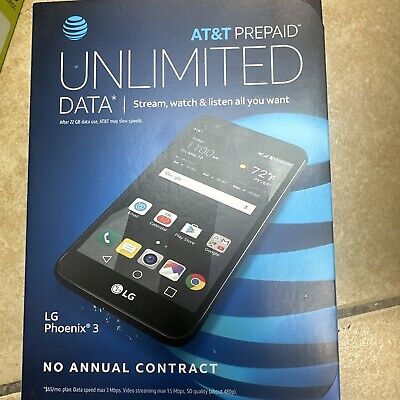 LG Phoenix 3 - 16 GB - Black - AT&T with GoCell-Phone - GSM