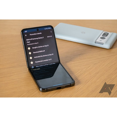 Samsung Galaxy Z Flip4 with Google Fi - Graphite - 128GB