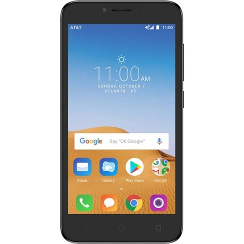 Prepaid Alcatel Tetra Mobile Cell-Phone - 16 GB - Black AT&T