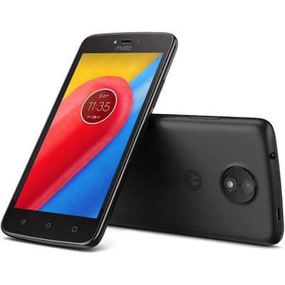 Motorola MOTOCBLK Moto C 5 in. Unlocked Mobile Cell-Phone - Black