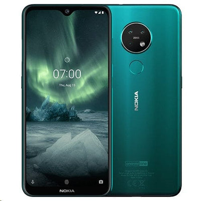 Nokia 7.2 TA-1178 128GB GSM-Unlocked Cell-Phone - Cyan Green