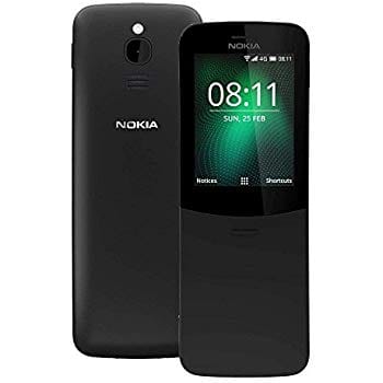 Nokia 8110 4G 512MB-4GB LTE Dual SIM SIM FREE- Unlocked - Black