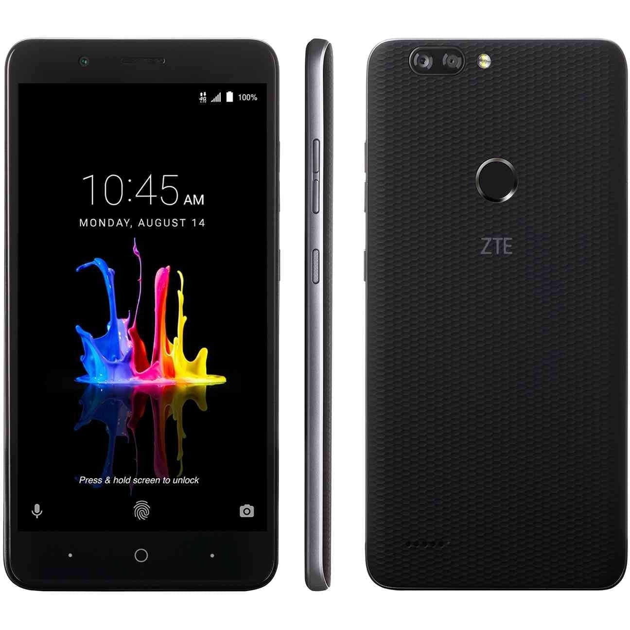 ZTE Blade Z Max 32GB Z982 4G LTE 6" Dual 16MP + 2MP Cell-Phone Black
