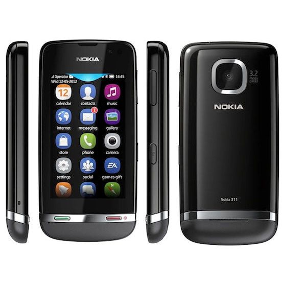 Nokia Asha 311 SIM Free Mobile Cell-Phone - Grey