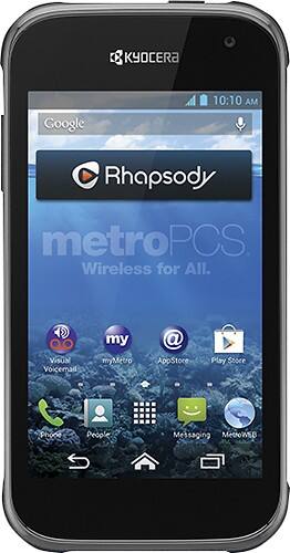 MetroPCS - Kyocera Hydro XTRM 4G No-contract Mobile Cell-Phone - Black