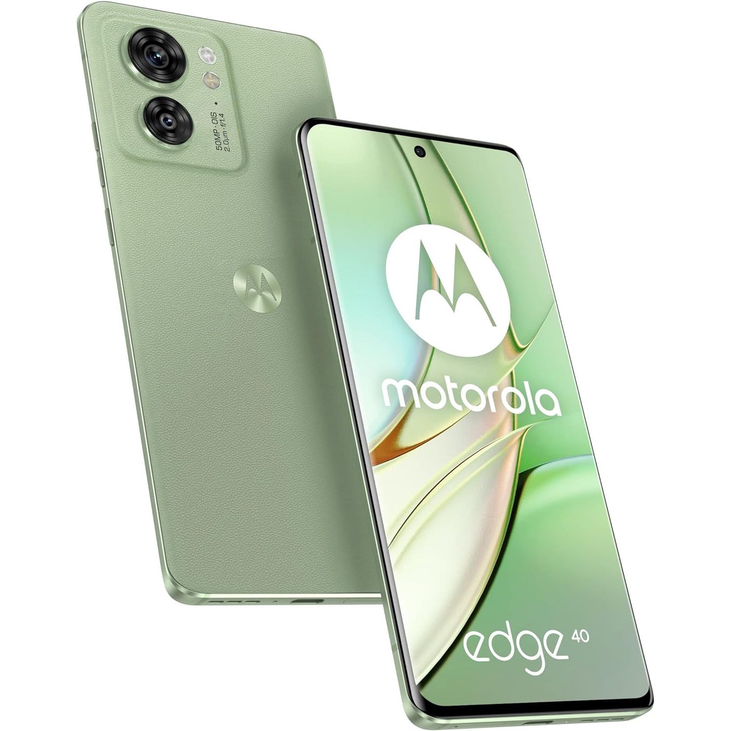 Motorola Edge 40 5G (Nebula Green) Dual-SIM (Nano, eSIM) 256GB Storage + 8GB RAM GSM Unlocked Android Smartphone - International Version