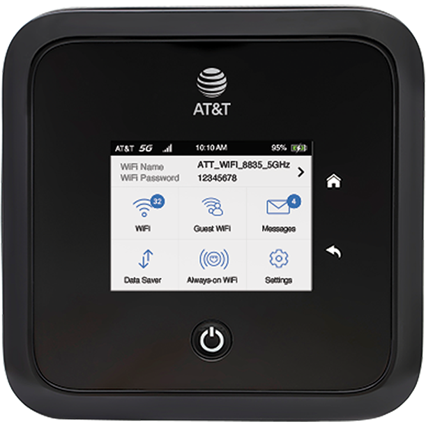 Netgear - Nighthawk 5G Mobile Hotspot - Black (At&T) MR5100