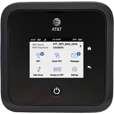 Netgear - Nighthawk 5G Mobile Hotspot - Black (At&T) MR5100