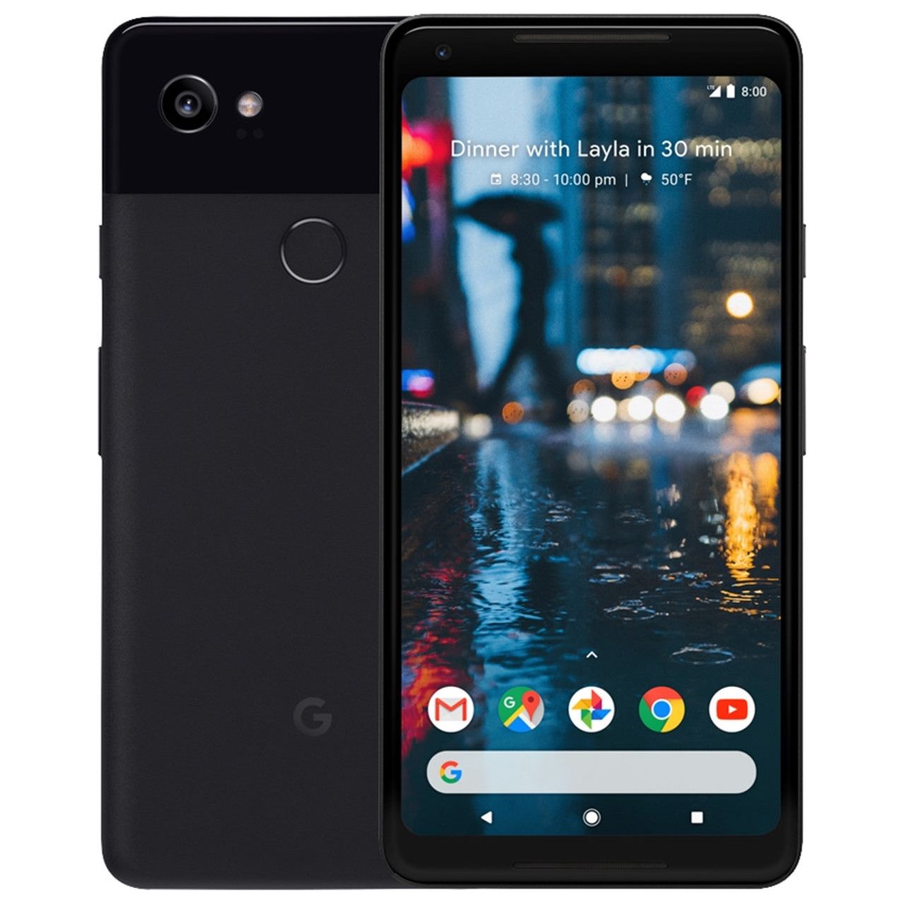 Google Pixel 2 XL - 64 GB - Black & White - Verizon Unlocked - CDMA-GSM