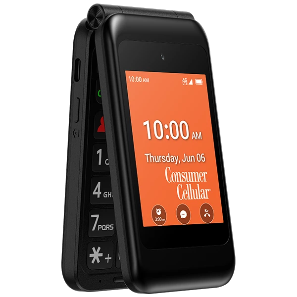 Consumer Cellular Iris, 8GB, Red - Flip Phone
