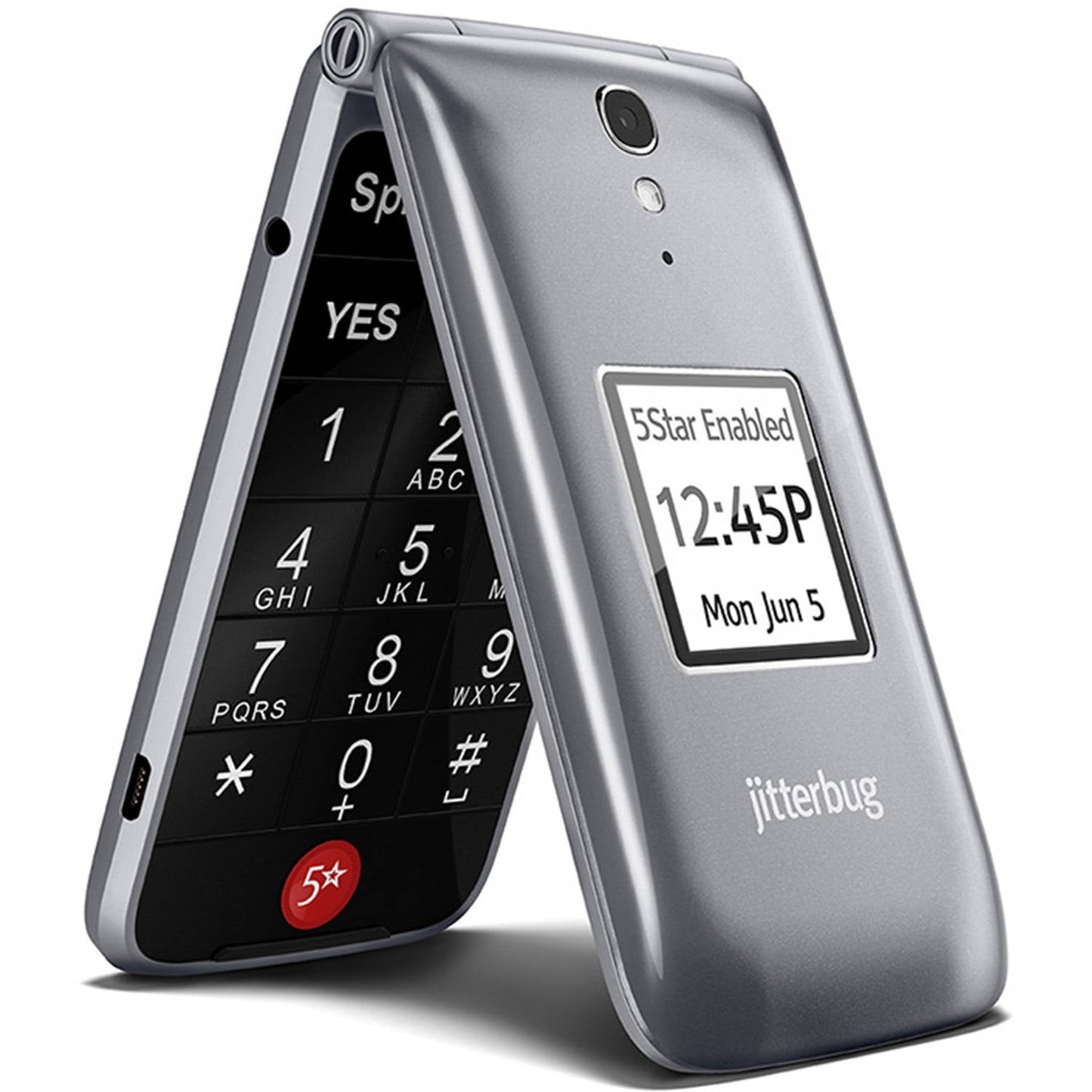 Jitterbug Flip Easy-to-Use Mobile Cell-Phone for Seniors - Graphite