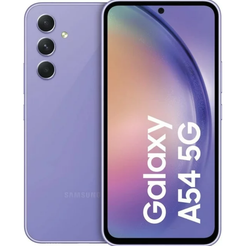 SAMSUNG Galaxy A54 5G (128GB + 8GB) Unlocked Dual SIM (for Tmobile/Metro/Mint/Tello in US Market and Global) 6.4" 120Hz 50MP Triple Cam (Awesome Violet)