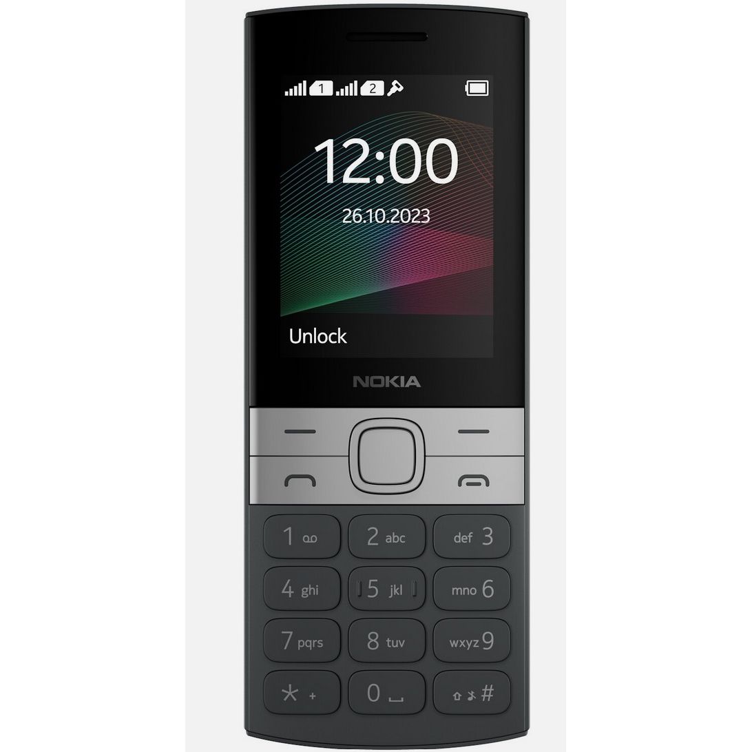 Nokia 150 Dual SIM (2023), Mobile phone, Dual Sim, Water resistance- Black
