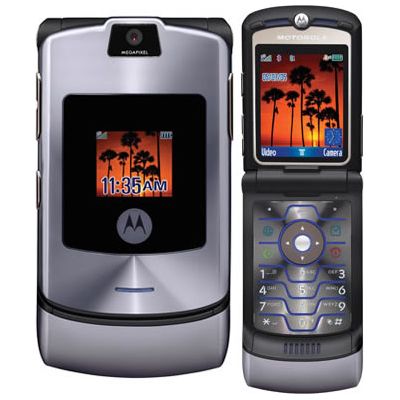 Motorola V3i RAZR iTUNES Mobile Cell-Phone Unlocked-GSM