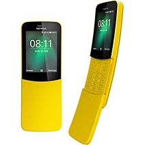 Nokia 8110 4G Dual SIM At&t Locked KaiOS Cell-Phone - Black