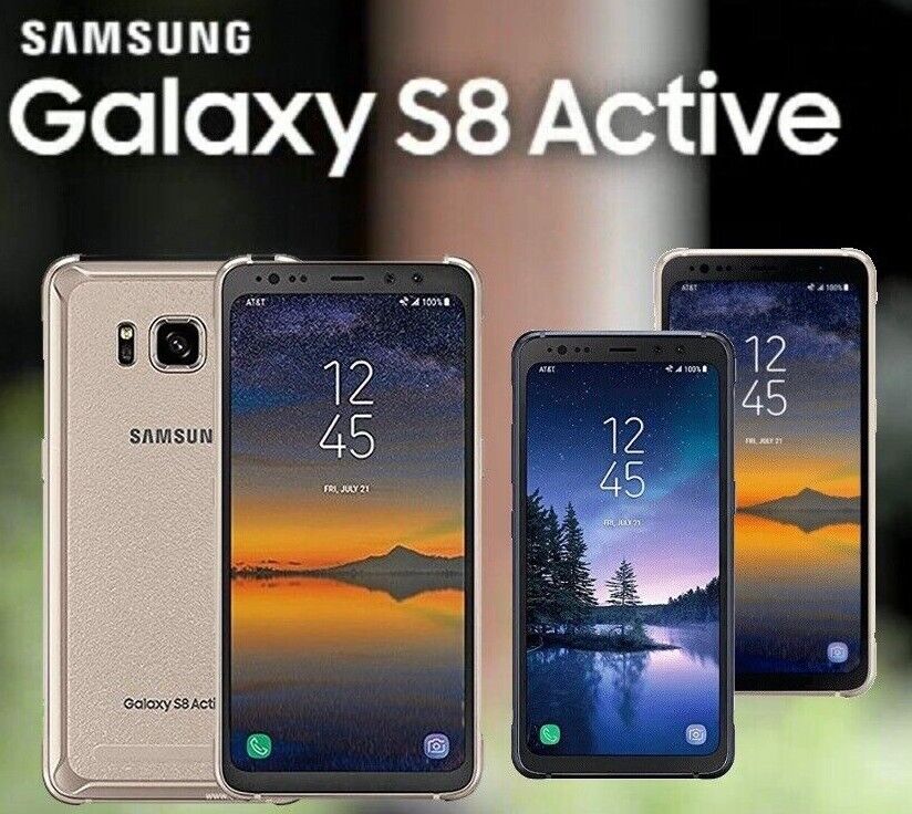 Samsung Galaxy S8 Active 64GB SM-G892A GSM-Unlocked Cell-Phone - Titan