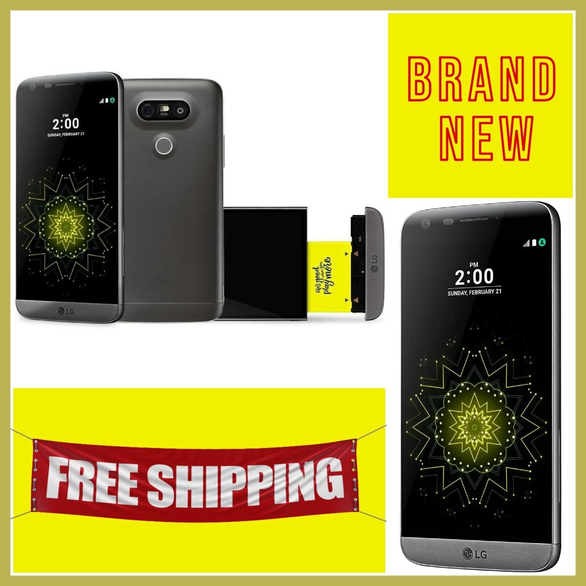 LG G5 - 32 GB - Silver - Unlocked - CDMA-GSM