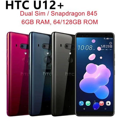 HTC U12+ 6Gb- 128GB 4G Dual SIM SIM FREE- Unlocked - Translucent