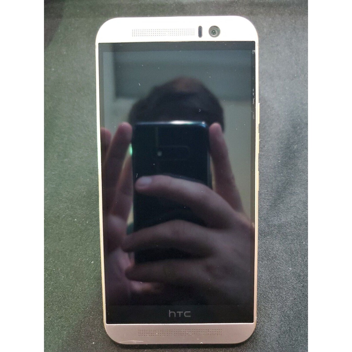 HTC - One (M9) 4G with 32GB Memory Mobile Cell-Phone - Gold on Silver