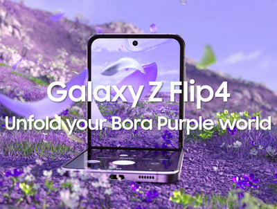 Samsung Galaxy Z Flip4 5G Unlocked (128GB) SmartCell-Phone - Bora Purple