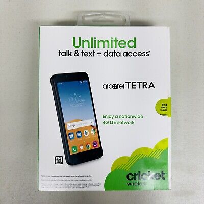 Prepaid Alcatel Tetra Mobile Cell-Phone - 16 GB - Black AT&T