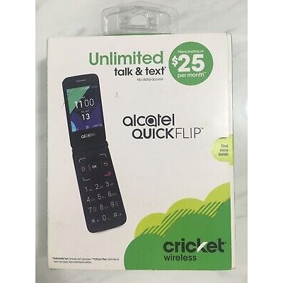 Alcatel QUICKFLIP - 4 GB - Silver - Cricket Wireless - GSM