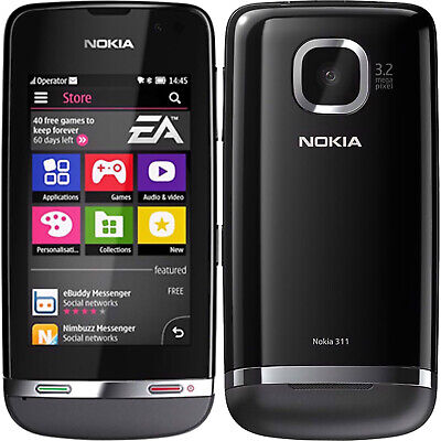 Nokia Asha 311 mobile Cell-Phone - Dark gray - GSM