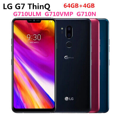 New G7 ThinQ LG G710ULM 64GB GSM Global Unlocked SmartCell-Phone - Platinum