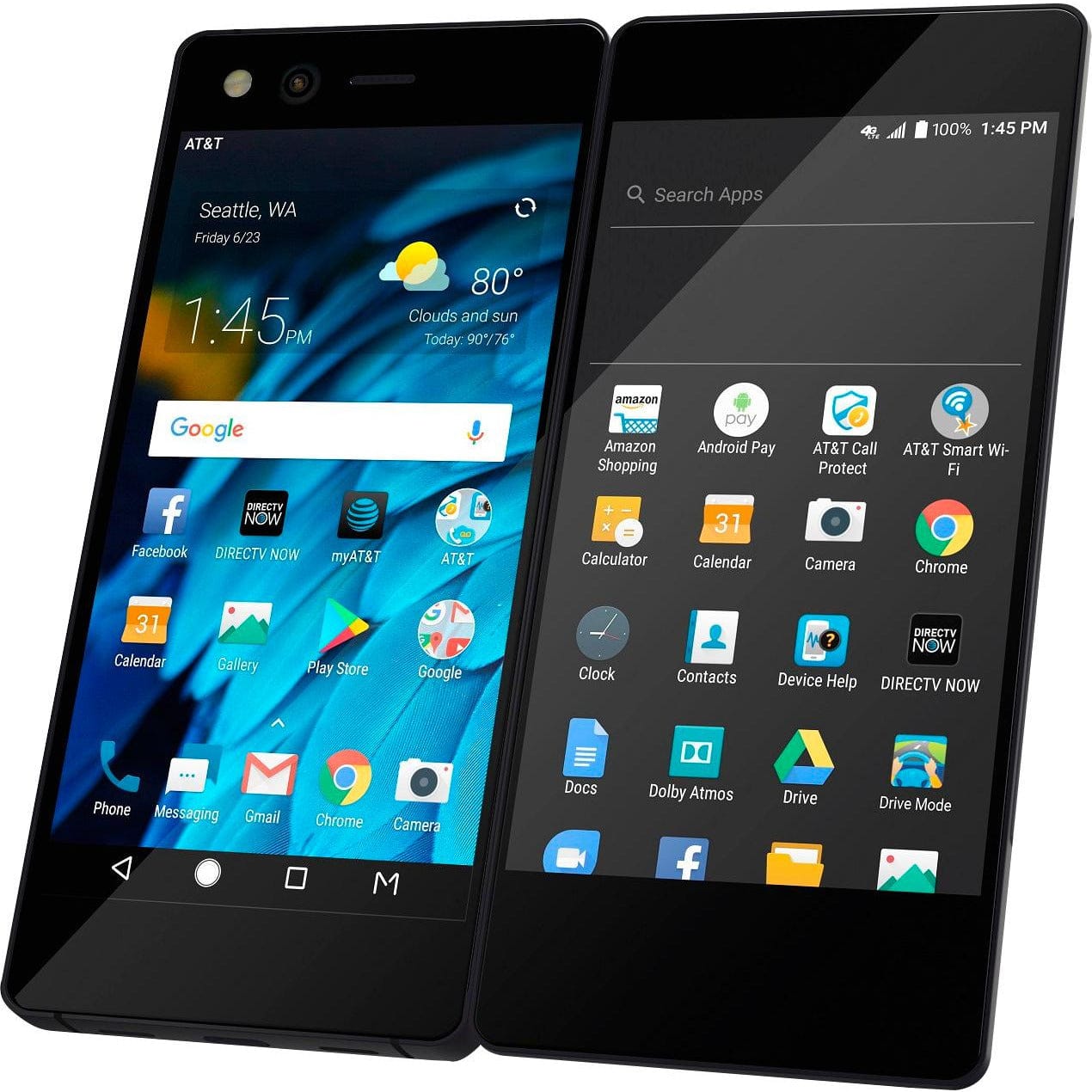 ZTE Axon M Z999 64GB Unlocked AT&T Dual-Screen Phone