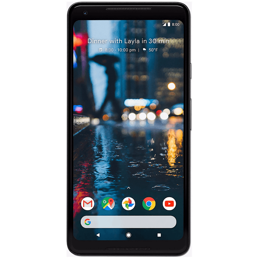 Google Pixel 2 XL GSM-Unlocked-CDMA - US warranty (Just Black, 6