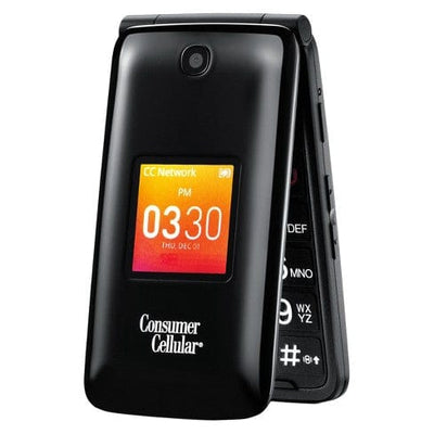 Total Wireless Alcatel MyFlip Prepaid Cell-Phone, Black