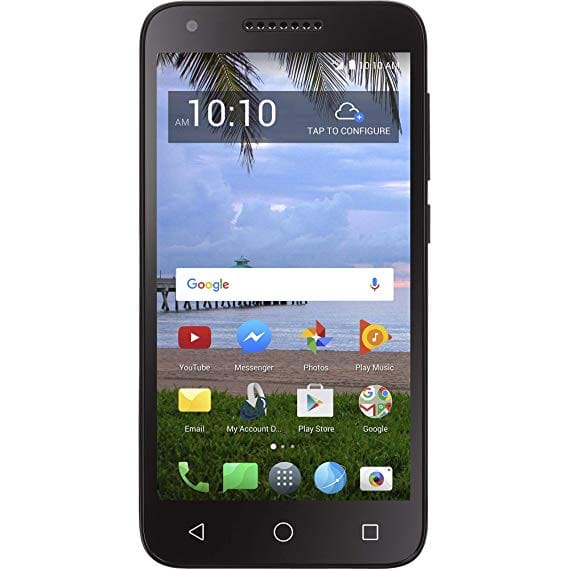 Simple Mobile - Raven A574BL with 16GB Memory Mobile Cell-Phone - Black