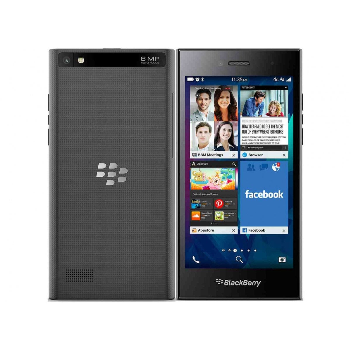 Unlocked BlackBerry Leap STR100-2 GSM SmartCell-Phone 16GB 4G LTE QWE