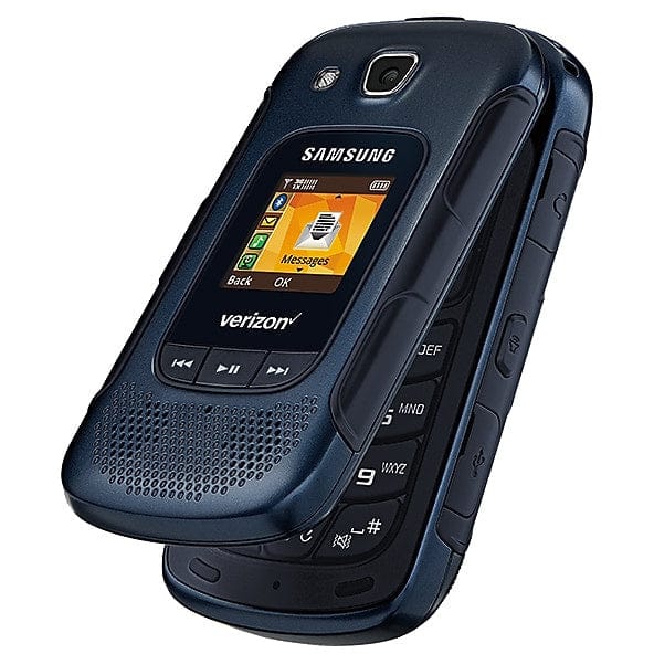Samsung Convoy 4 sm-b690- Blue (Verizon Unlocked) Rugged Flip Mobile Cell-Phone